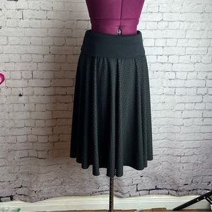 Anthropologie Maeve black dotted Swiss skirt size XS